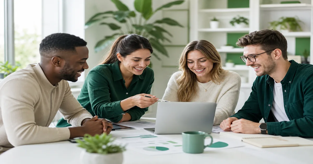 Jongeren leren over financiële trends